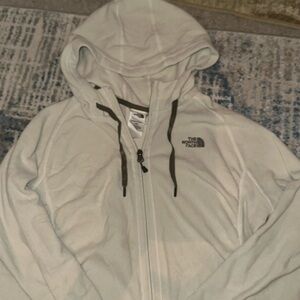 Beige north face jacket